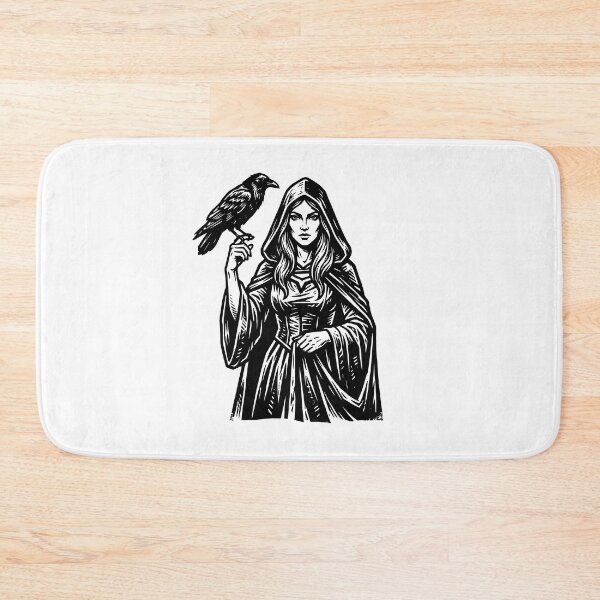 Item preview, Dark Feminine Gothic Witch and Raven Vintage designed and sold by SOUFIANE1991.