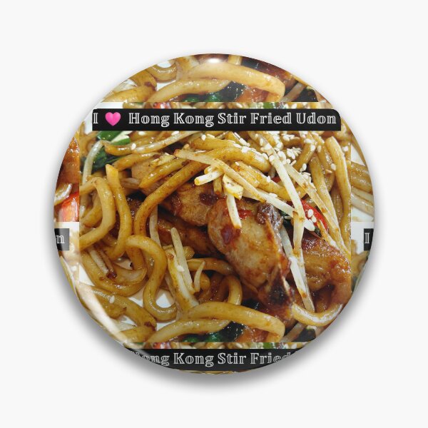 Item preview, I Love Hong Kong Stir Fried Udon – Delicious Asian Noodle Culinary Photography designed and sold by pbchan.