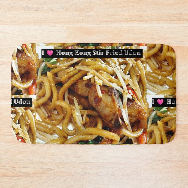 Item preview, I Love Hong Kong Stir Fried Udon – Delicious Asian Noodle Culinary Photography designed and sold by pbchan.