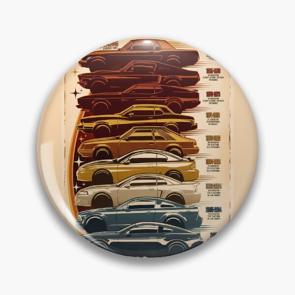 Item preview, Mustang History Retro Generation Vintage Models designed and sold by FernaRoje.