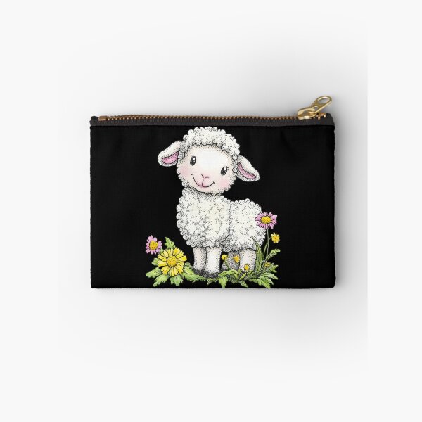 Item preview, Cute Lamb with Wildflowers designed and sold by sreabby.