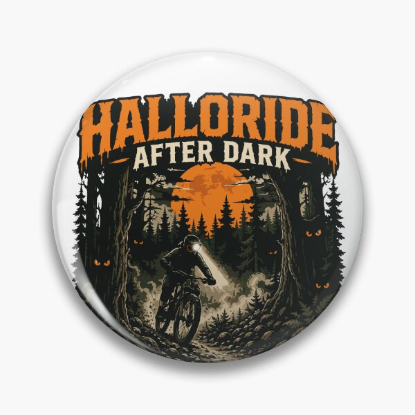 Item preview, Halloride After Dark MTB Halloween Night Ride Design designed and sold by SingleTrackes.