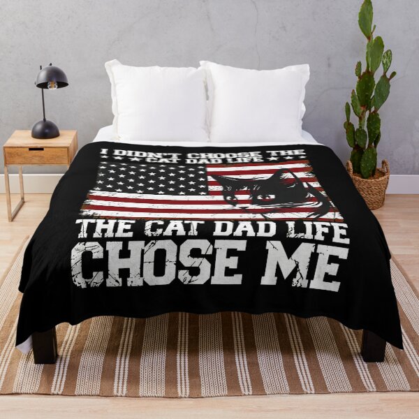 Item preview, Cat Dad Life USA Flag Black Cat Graphic designed and sold by SoyLamderma.