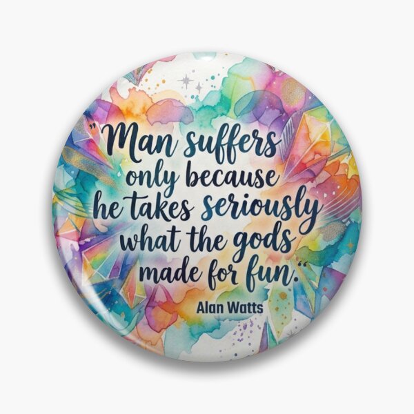 Item preview, Alan Watts Quote designed and sold by shantilovesart.