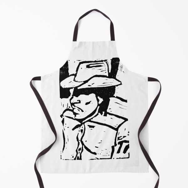 Item preview, Linocut of a man in a hat designed and sold by Gopherstown, OR.
