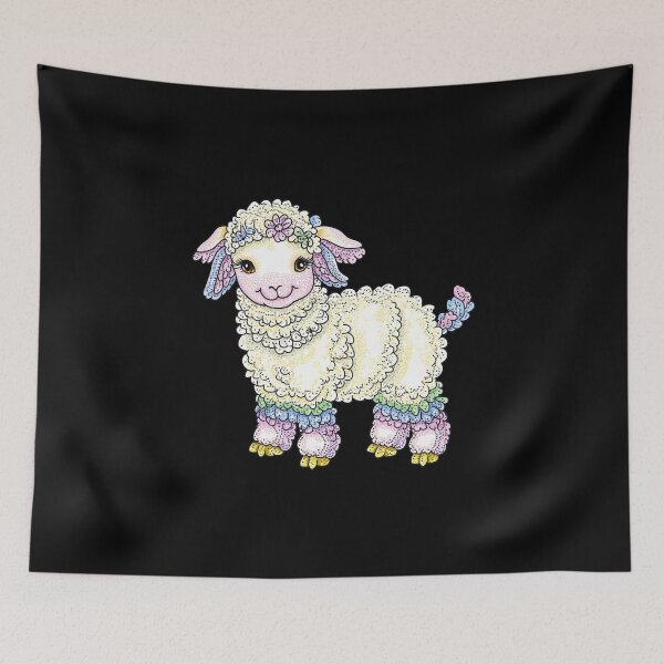 Item preview, Colorful Cartoon Lamb designed and sold by sreabby.