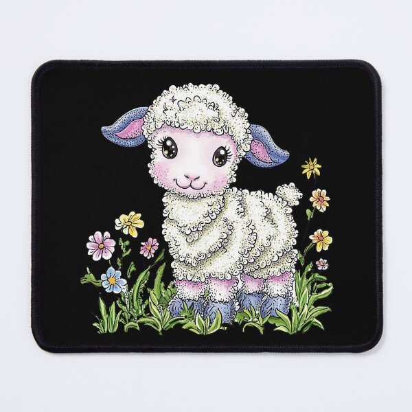 Item preview, Cute Lamb in Flower Field designed and sold by sreabby.