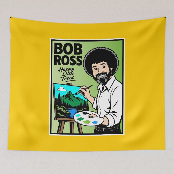 Item preview, Bob Ross - Happy Little Trees designed and sold by ArtFactoryAI.