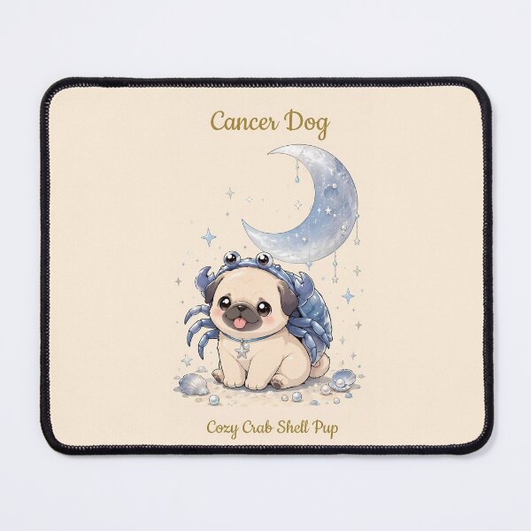 Item preview, Cute Cancer Pug Zodiac Water Sign Dog Astrology designed and sold by ChubbyGoong.
