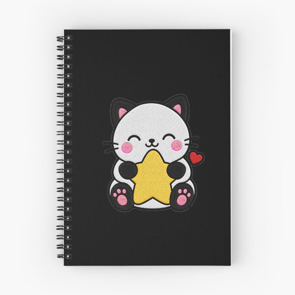 Item preview, Cute Cat Hugging Yellow Star Kawaii Embroidery Patch designed and sold by ColorSplash123.