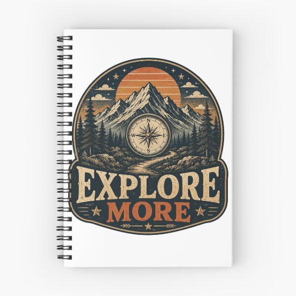 Item preview, Explore More Mountain Compass Vintage Adventure Design designed and sold by RobertArt08.