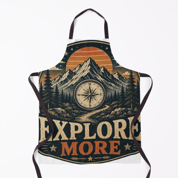 Item preview, Explore More Mountain Compass Vintage Adventure Design designed and sold by RobertArt08.