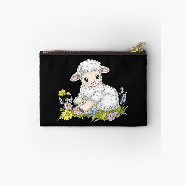 Item preview, Cute Lamb with Flowers designed and sold by sreabby.