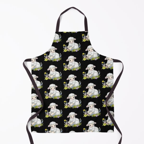 Item preview, Cute Lamb with Flowers designed and sold by sreabby.