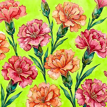 Artwork thumbnail, Carnations by GraphicsClub