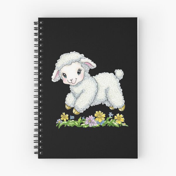 Item preview, Cute Lamb Frolicking in Flowers designed and sold by sreabby.