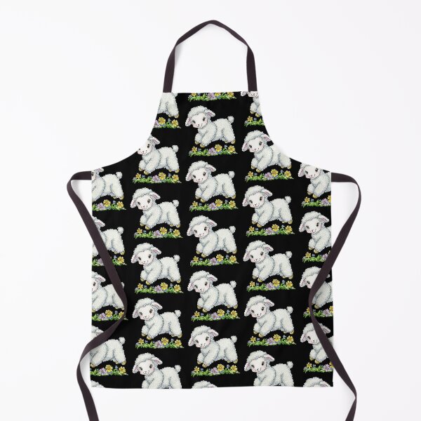 Item preview, Cute Lamb Frolicking in Flowers designed and sold by sreabby.