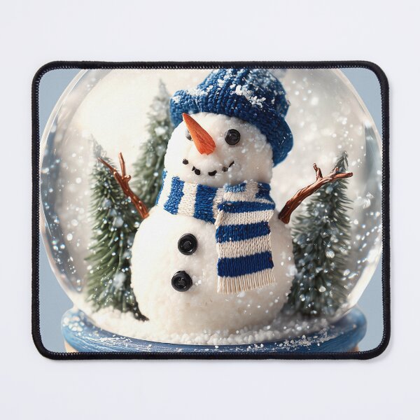 Item preview, Cozy Winter Snowman Snow Globe Art designed and sold by colorful-white.