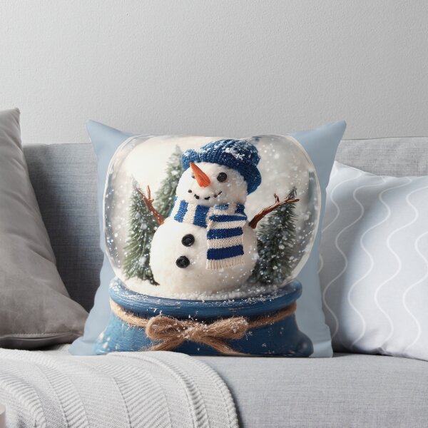Item preview, Cozy Winter Snowman Snow Globe Art designed and sold by colorful-white.