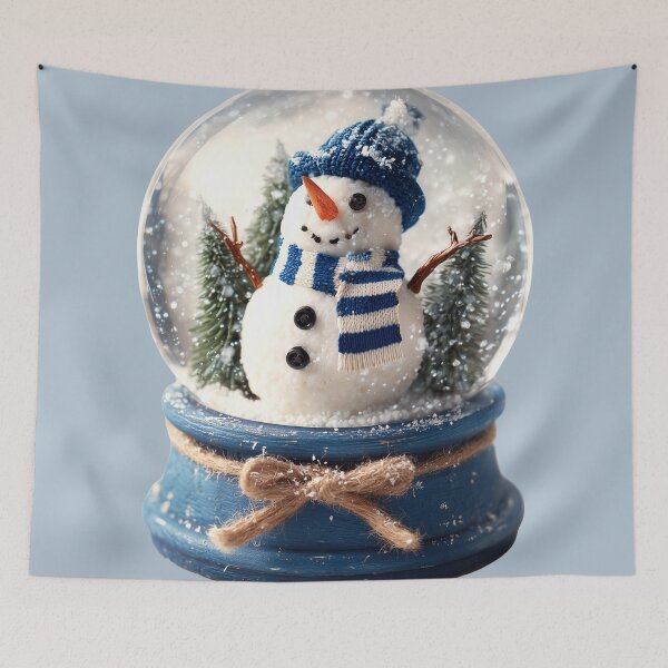 Item preview, Cozy Winter Snowman Snow Globe Art designed and sold by colorful-white.