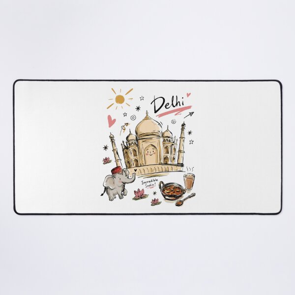 Item preview, Cute Taj Mahal India Doodle Art v2 designed and sold by RamyGallery.