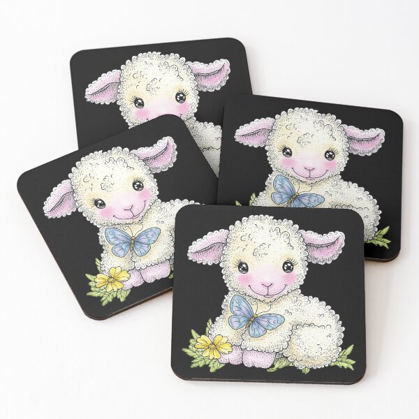 Item preview, Cute Lamb with a Butterfly designed and sold by sreabby.