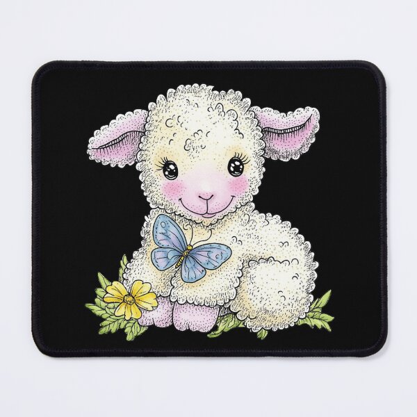 Item preview, Cute Lamb with a Butterfly designed and sold by sreabby.