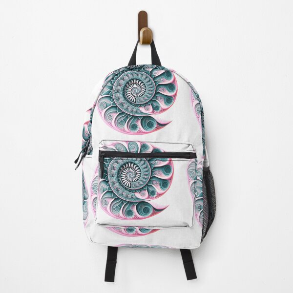 Item preview, Pale Pink and Teal Fractal Spiral designed and sold by RAGANADesign.