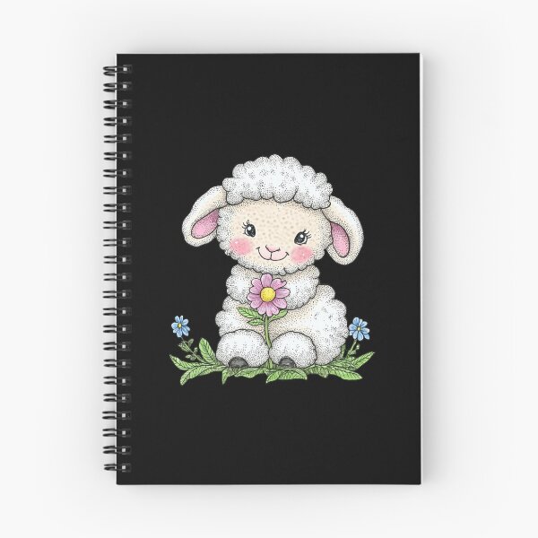 Item preview, Adorable Lamb with Flowers designed and sold by sreabby.