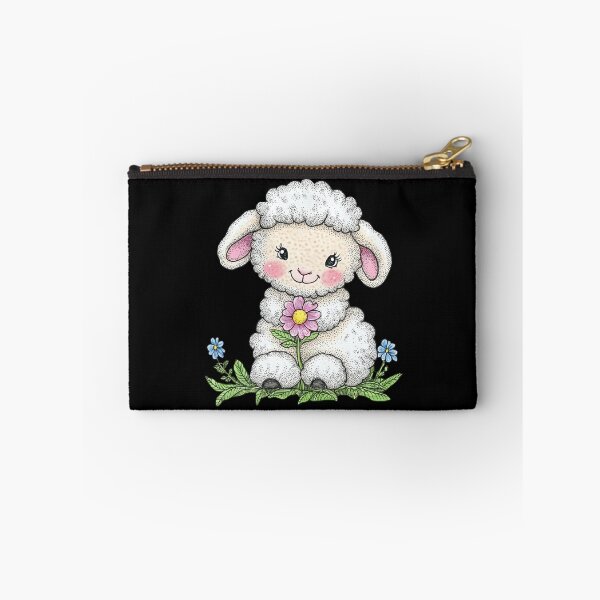 Item preview, Adorable Lamb with Flowers designed and sold by sreabby.