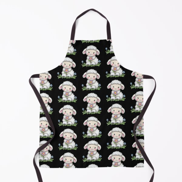 Item preview, Adorable Lamb with Flowers designed and sold by sreabby.