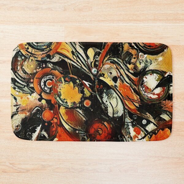 Item preview, Abstract Mechanical Circles in Red, Orange and Black designed and sold by Absractshop4942.