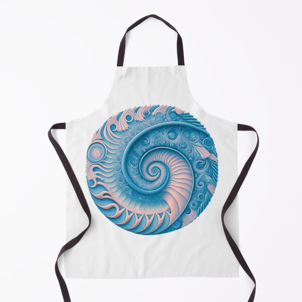 Item preview, Blue and Peach Fractal Disc designed and sold by RAGANADesign.