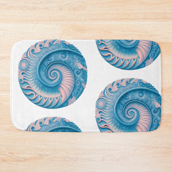 Item preview, Blue and Peach Fractal Disc designed and sold by RAGANADesign.