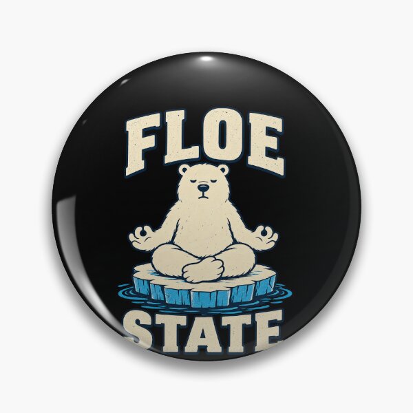 Item preview, Funny Floe State Meditating Bear Ice Pun Art designed and sold by elderberry.