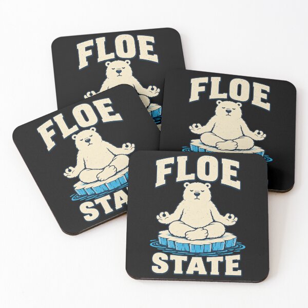 Item preview, Funny Floe State Meditating Bear Ice Pun Art designed and sold by elderberry.