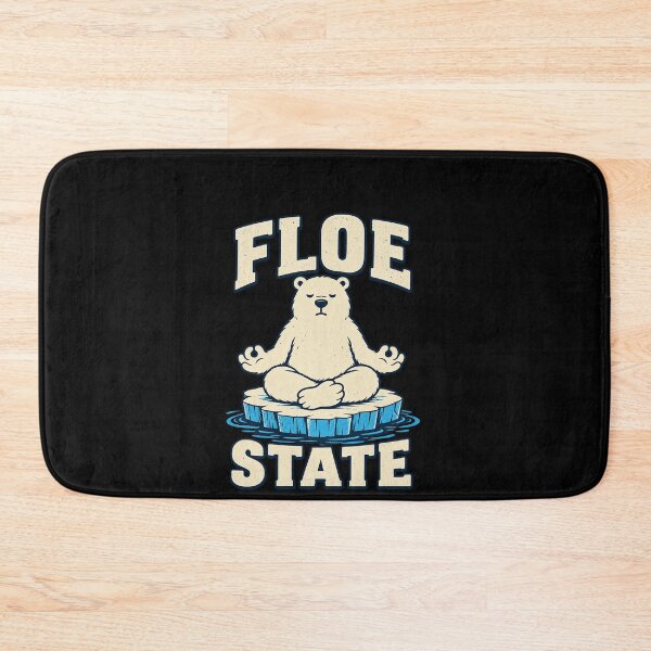 Item preview, Funny Floe State Meditating Bear Ice Pun Art designed and sold by elderberry.