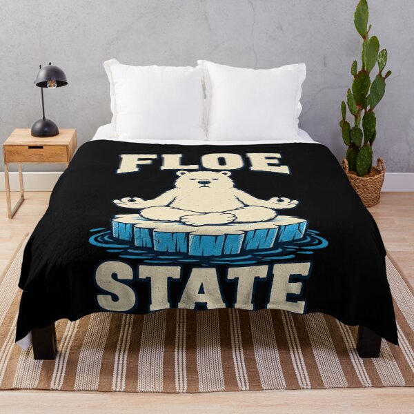 Item preview, Funny Floe State Meditating Bear Ice Pun Art designed and sold by elderberry.