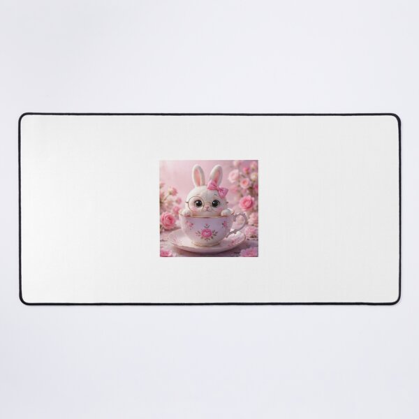Item preview, Cute Pink Bunny with Cherry Blossom designed and sold by ThilankaDesign.