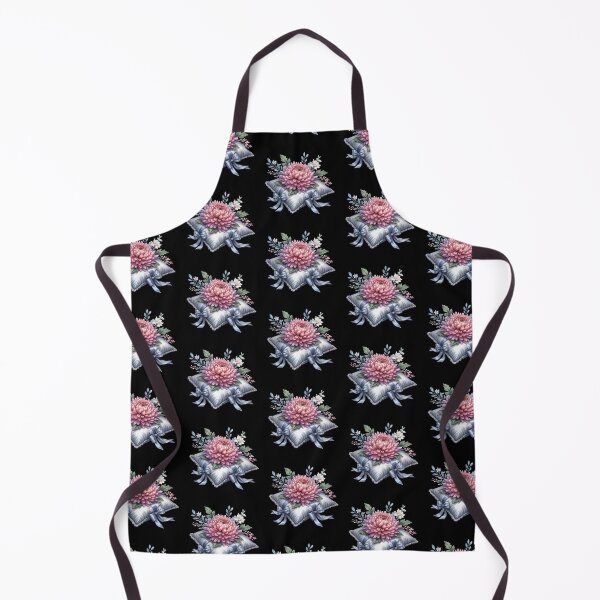 Aperçu de l'œuvre Composition florale sur coussin en satin créée et vendue par sreabby.