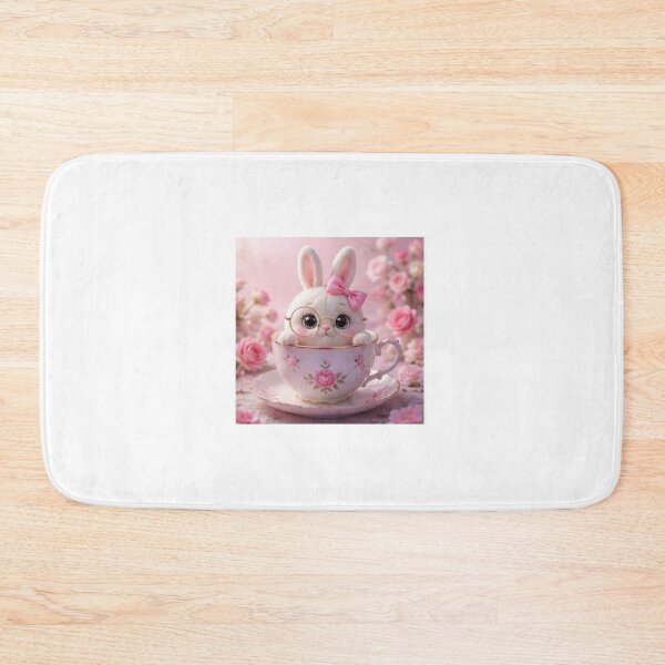 Item preview, Cute Pink Bunny with Cherry Blossom designed and sold by ThilankaDesign.