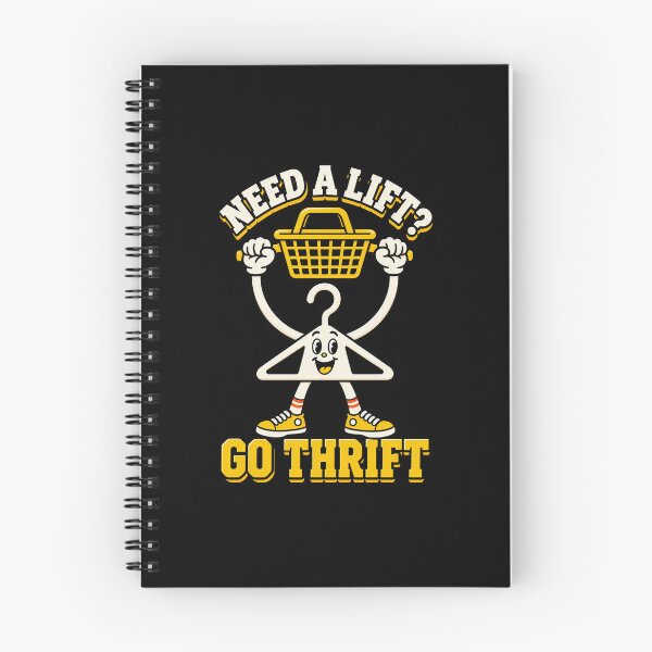 Item preview, Need A Lift Go Thrift Clothes Hanger Shopping Pun designed and sold by elderberry.