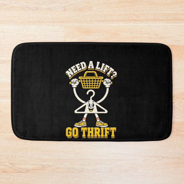 Item preview, Need A Lift Go Thrift Clothes Hanger Shopping Pun designed and sold by elderberry.