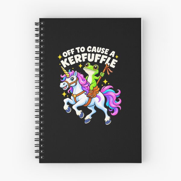 Item preview, Off To Cause A Kerfuffle Frog Unicorn Humor designed and sold by elderberry.