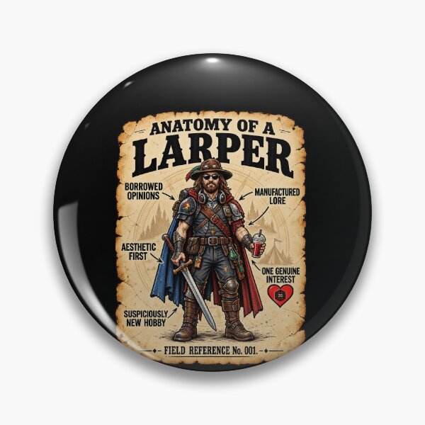Item preview, Funny Anatomy Of A Larper Field Reference Humor Art designed and sold by elderberry.