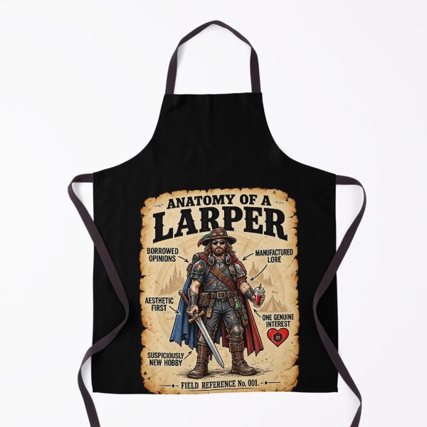 Item preview, Funny Anatomy Of A Larper Field Reference Humor Art designed and sold by elderberry.