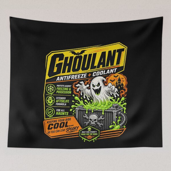 Item preview, Funny Ghoulant Antifreeze Coolant Ghost Halloween Mechanic Costume Art designed and sold by elderberry.