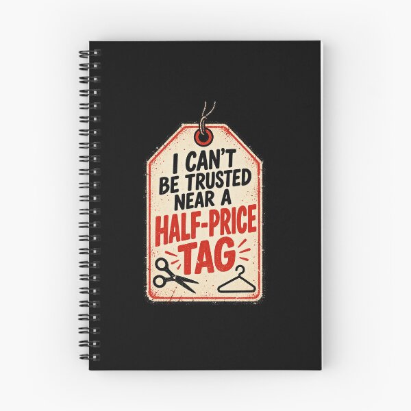 Item preview, Half Price Tag Bargain Shopping Humor designed and sold by elderberry.