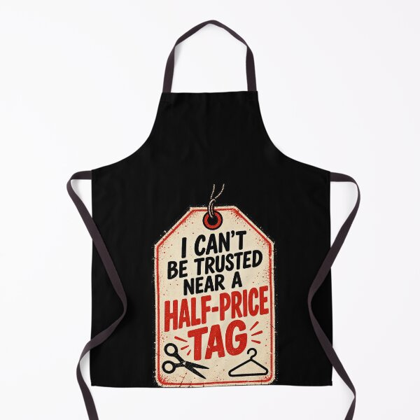 Item preview, Half Price Tag Bargain Shopping Humor designed and sold by elderberry.
