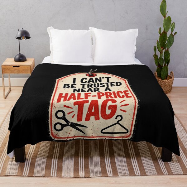 Item preview, Half Price Tag Bargain Shopping Humor designed and sold by elderberry.